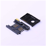 SIM卡连接器 > MiniSIM卡 6PIN 按键式退卡 卡座卡托（2件套）>KH-SIM2-2.54-8F4