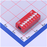 红色拨码开关KH-BM2.54-8P