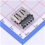 Type-A 母座 沉板 KH-AF90CB-13.6SMT