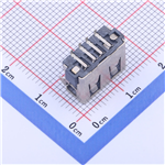 Type-A 母座 卧贴 KH-AF90QCSMT-10-H6.3