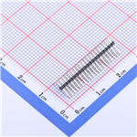 排针1.27mm 1x20P 弯插  KH-1.27PH90-1X20P-L10.5
