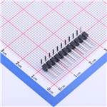 排针2.54mm 1x11P 弯插 KH-2.54PH90-1X11P-L13.8