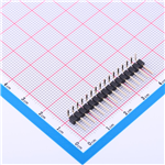排针2.54mm 1x16P 弯插KH-2.54PH90-1X16P-L13.8