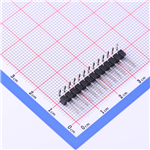 排针2.54mm 1x13P 弯插 KH-2.54PH90-1X13P-L13.8