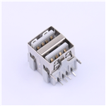 USB Type-A 母座 弯插KH-2AF90ZJ-13.5-BCu